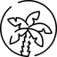 Palm trees Farmer logo